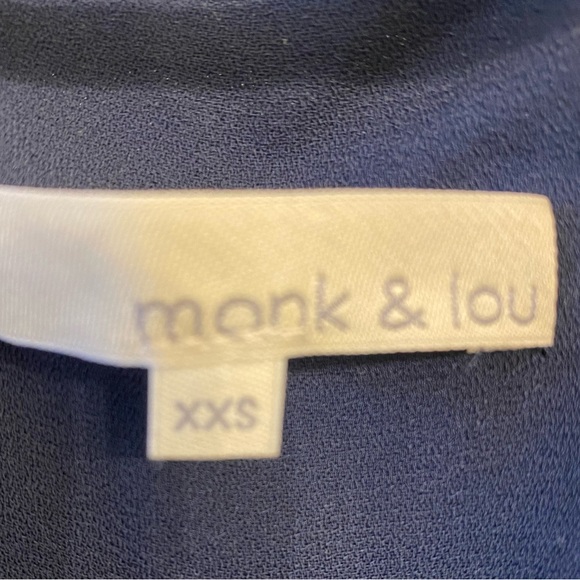 Monk & Lou navy/green dress - Picture 2 of 2